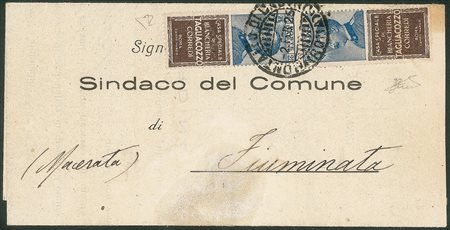 Regno - Vittorio Emanuele III - Servizi - Pubblicitari - Due esemplari 25 cent Tagliacozzo (8)