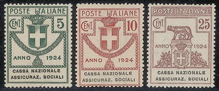 Regno - Vittorio Emanuele III - Servizi - 1924 - Parastatali - Cassa Nazionale Assicuraz. Sociali (24/29)