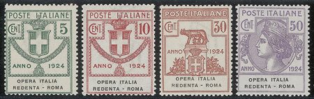 Regno - Vittorio Emanuele III - Servizi - 1924 - Parastatali - Opera Italiana Redenta - Roma (46/49)