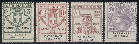 Regno - Vittorio Emanuele III - Servizi - 1924 - Parastatali - Patronati Scolastici (58/61)