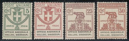 Regno - Vittorio Emanuele III - Servizi - 1924 - Parastatali - Ufficio Nazionale Colloc. Disoccup. (62/68)