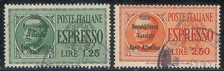 Emissioni Locali - Base Atlantica - 1943 - Non Emessi - Due serie degli Espressi (Regno 15/16)
