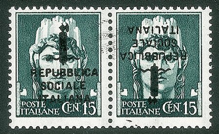 Repubblica Sociale - Saggi - 1944 - Saggi - 15 cent (P26b)