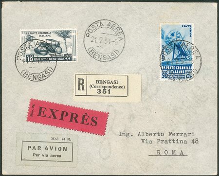 Colonie - Emissioni generali - Decennale Marcia su Roma 10 lire + 50 lire Posta Aerea (40 + Aerea 29)