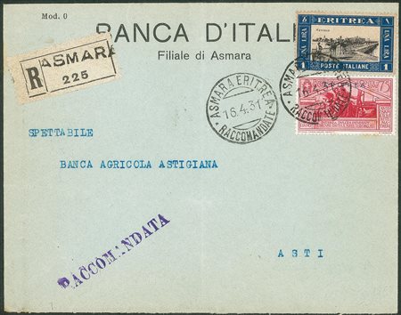 Colonie - Eritrea - Soggetti Africani 1 lira (161) + Virgilio 75 cent (184)