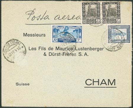 Colonie - Libia - 5° Fiera di Tripoli 50 cent (3) + Pittorica 25 cent + coppia 50 cent (49 + 51)