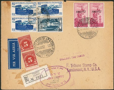 Trieste  - Trieste AMG FTT - Coppia del 30 lire Posta Aerea (24)