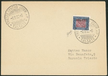 Trieste  - Trieste AMG FTT - 500 lire AMG-FTT Segnatasse (28)