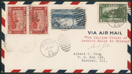 Europa e Oltremare - Canada - Crociera Aerea del Decennale - Volo di andata (Longhi 2937)