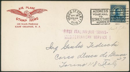 Europa e Oltremare - Stati Uniti - Aerogramma affrancato con 5 cent Roosevelt (Scott 557)