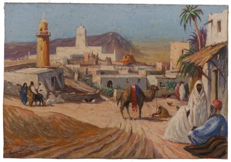 Autore sconosciuto Lotto di 3 opere su carta (XX secolo) Tecnica mista su...