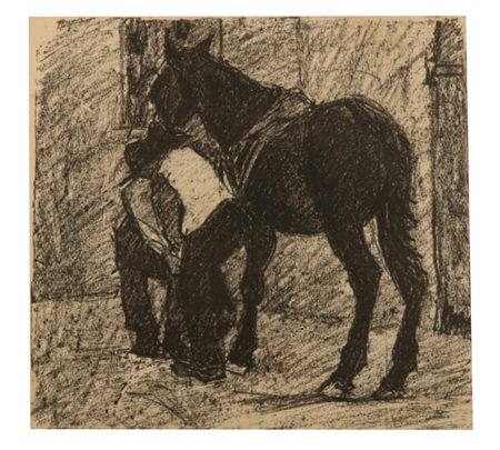 Giovanni March (Tunisi, 1894 – Livorno, 1974) Zoccolatura Stampa, 28x37 cm,...