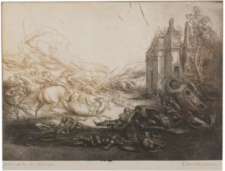 Riccardo Tommasi Ferroni (Pietrasanta (LU), 1934 - Camaiore, 2000) Battaglia...