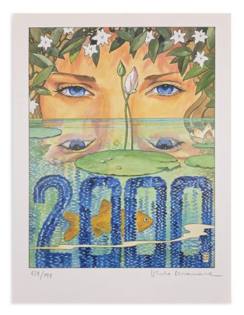 MANARA MILO (n. 1945) - Ragazza fiore.