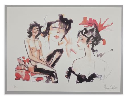 PRATT HUGO (1927 - 1995) - Tre ragazze.