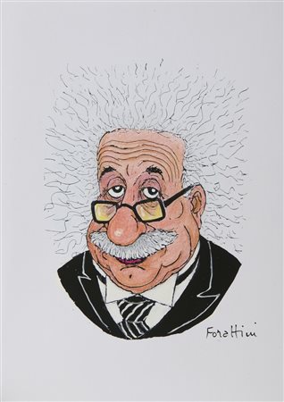 FORATTINI GIORGIO (n. 1931) - Ritratto Einstein.