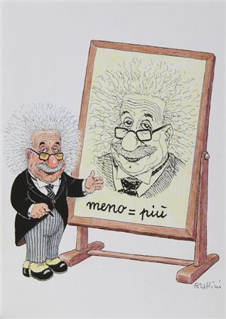 FORATTINI GIORGIO (n. 1931) - Einstein: lavagna .