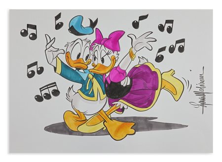 MOLINARI LARA (n. 1970) - Paperino e Paperina.