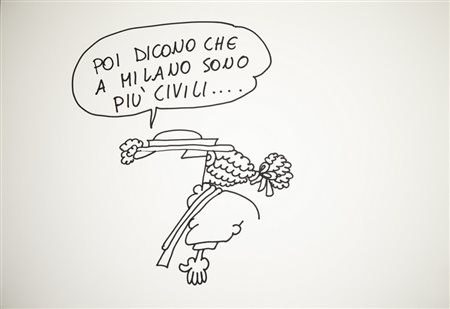 ELLEKAPPA (Laura Pellegrini) (n. 1955) - "Poi dicono che a Milano...".