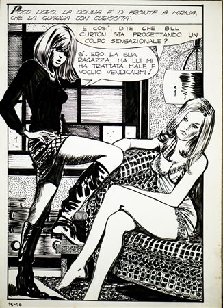 MANARA MILO (n. 1945) - TAVOLA TRATTA DA GENIUS N 15  "GIURAMENTI DI MORTE".