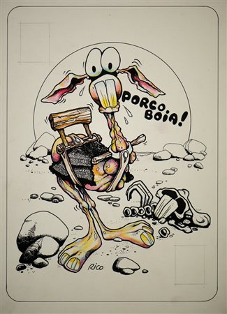 CORTE RICCARDO - 1 DI QUADRI - CARTA DA GIOCO PER LE NUVOLE PARLANTI.