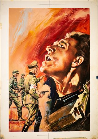 AUTORE NON IDENTIFICATO - Tavola per la serie "Storie di Guerra a fumetti" -  4 Commandos.