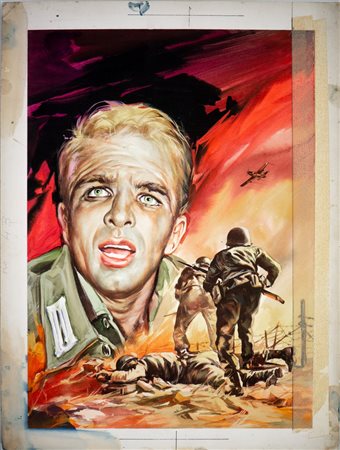 AUTORE NON IDENTIFICATO - Tavola per la serie Storie di Guerra a Fumetti - 4 Commandos.