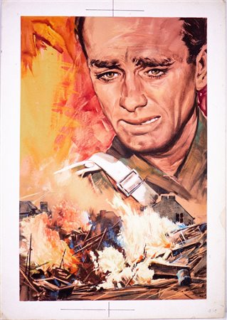 Autore non identificato - Tavola per la serie Storie di Guerra a Fumetti - 4 Commandos.