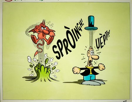 JACOVITTI BENITO (1923 - 1997) - Dal DiarioVitt - "Sproingh".