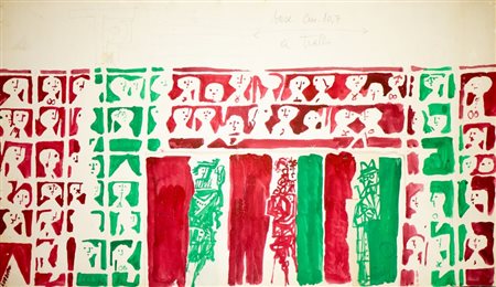 LUZZATI EMANUELE (1921 - 2007) - Coppia di disegni.