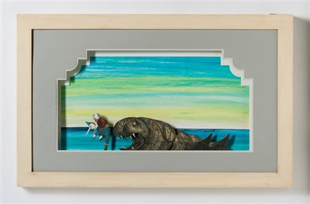 LUZZATI EMANUELE (1921 - 2007) - "Pinocchio-Balena".