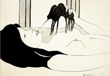 BUZZATI DINO (1906 - 1972) - RAGAZZA .