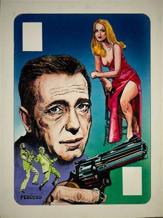 PERUZZO PAOLO - 4 DI CUORI - CARTA DA GIOCO PER LE NUVOLE PARLANTI.