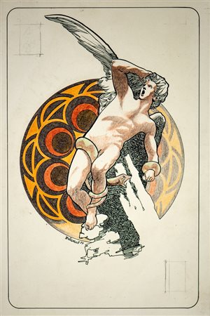 Puigagut Jaime - 6 di fiori - CARTA DA GIOCO PER LE NUVOLE PARLANTI.