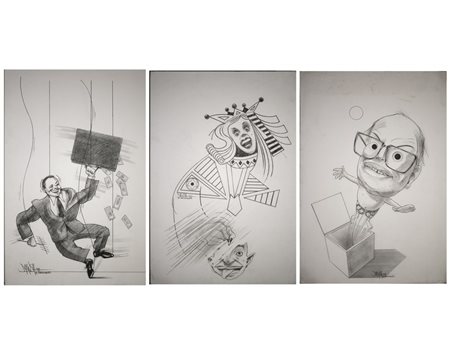 RAPDPUR DARIUSH - Tre illustrazioni per Avvenimenti .