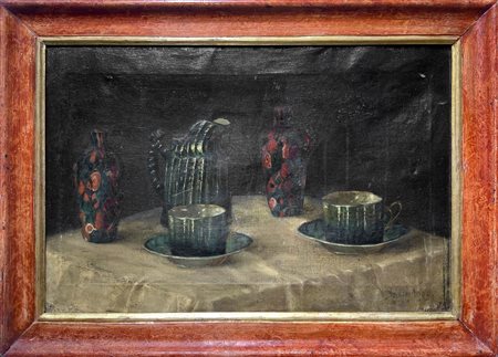 Natura morta di vasi e tazze
