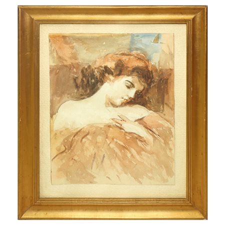 Ritratto di giovane donna dormiente