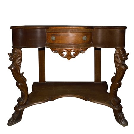 Consolle da muro con cassettino centrale