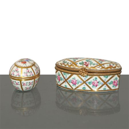 Limoges - Coppia di piccole scatoline