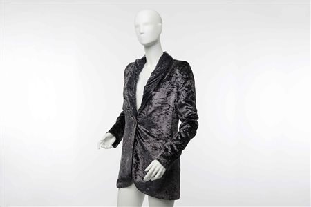 Custo Barcelona: giacca in tessuto cangiante color petrolio con collo...