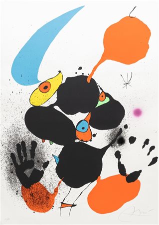 Joan Miró (Barcellona 1893 - Palma di Maiorca 1983), "Godalla", 1973.