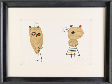 Joan Miró (Barcellona 1893 - Palma di Maiorca 1983), "L'enfance d'Ubu", 1975.