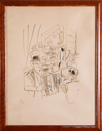 Fernand Léger (Argentan 1881 - Gif-sur-Yvette 1955), "Le café - La ville", 1959.