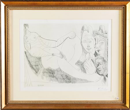 Pablo Picasso (Malaga 1881 – Mougins 1973), "Senza titolo", 1971.