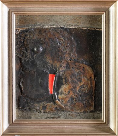 Alberto Abbati (Faenza 1923 - Bologna 2011), "Macchia rossa", 1971.