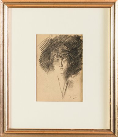 Giovanni Boldini (Ferrara 1842 – Parigi 1931), "Ritratto di Donna".