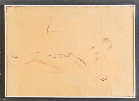 Filippo De Pisis (Ferrara 1896 – 1956 Milano), "Donna nuda".