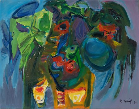 Philippe Artias (Feurs 1912 - Numana 2002), "Astratto", 1971.
