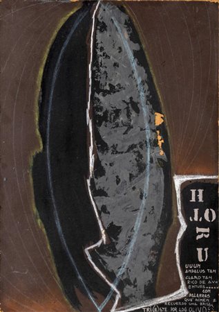 Valeriano Trubbiani (Macerata 1937), "Tri(e)ste por los olivos", 1960.