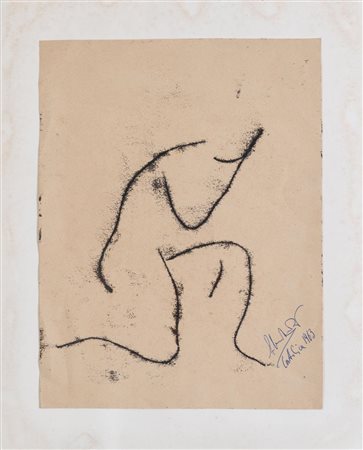Idilio Falciani (Livorno 1914 - 1982), "Figura", 1963.